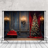 Lofaris Retro Königlich Wand Leuchter Sofa Weihnachten Hintergrund